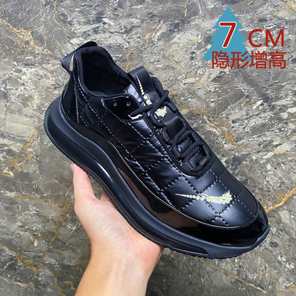 隐形增高鞋男士8cm6内增高男鞋运动休闲鞋潮流时尚百搭板鞋子冬季