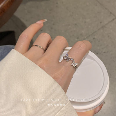 冰氧仙子戒指轻奢高级感韩版女