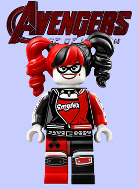 超级英雄拼砌211804含sh306拼装儿童人仔积木小丑女哈莉PG101