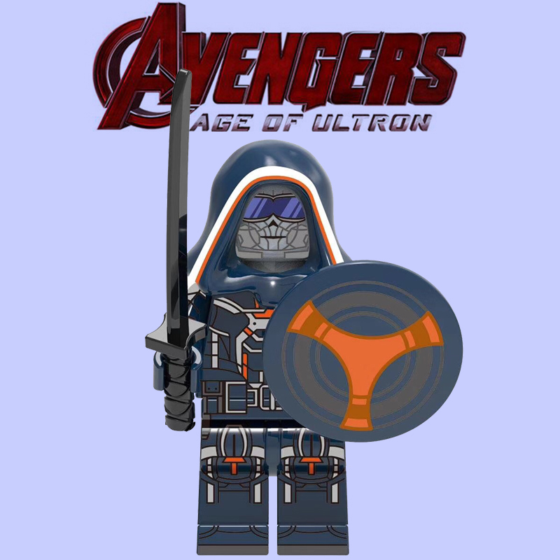 复仇者联盟1382模仿大师黑寡妇电影版反派第三方拼装积木人仔玩具