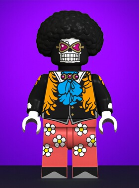 海贼王航海王人仔XP102布鲁克第三方益智儿童拼装积木玩具礼物