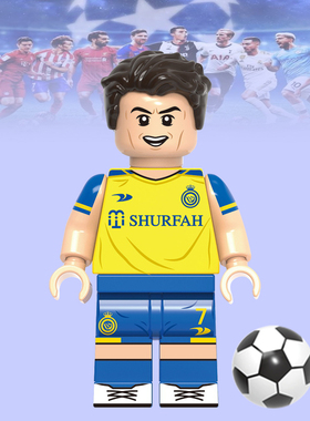 G牌世界杯G0091C罗足球明星葡萄牙第三方人仔男孩拼装积木玩具