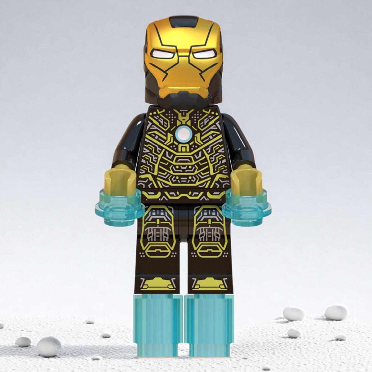 复仇者联盟4WM654钢铁侠3马克MK41骨骼第三方拼装积木人仔玩具