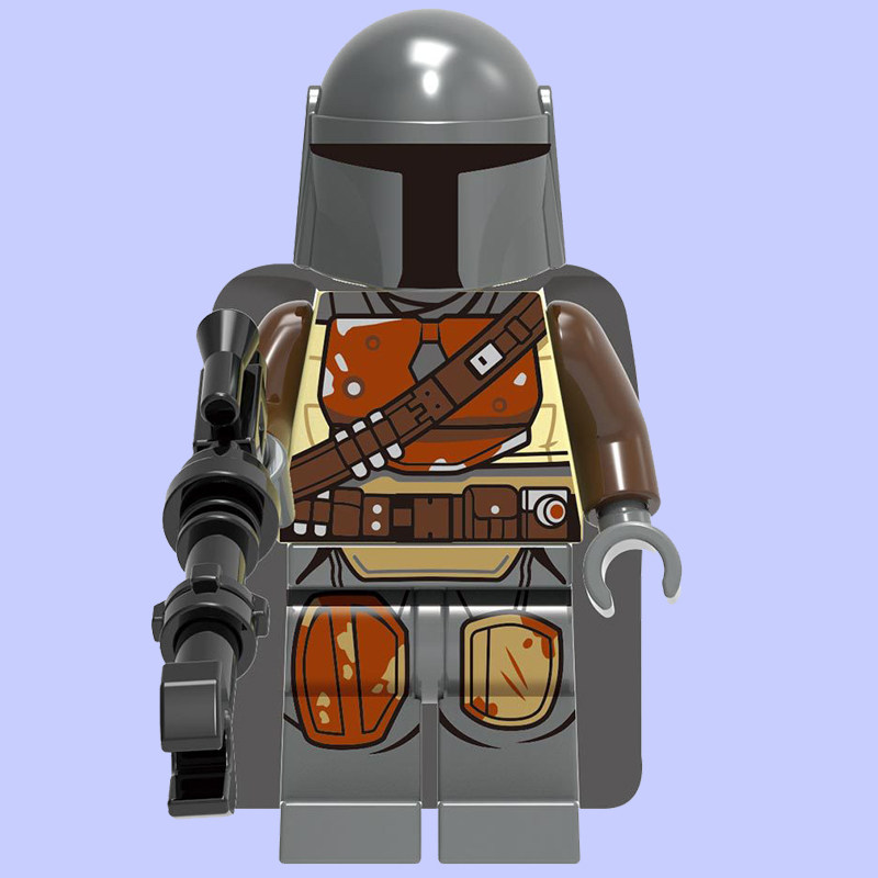 星球大战9人仔积木SW1057 75254赏金猎人武士玩具G0002曼洛达人