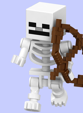 我的世界B010 min011 骷髅兵 21121 21144 21146拼装人仔积木玩具