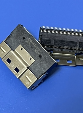 安费诺 U10A474200T SlimSAS X8 30U 脚长1.5mm  24G 卧贴74P