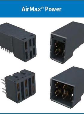 FCI 现货 10028918-001LF 4P公座90度弯 叶片形 POWER电源连接器