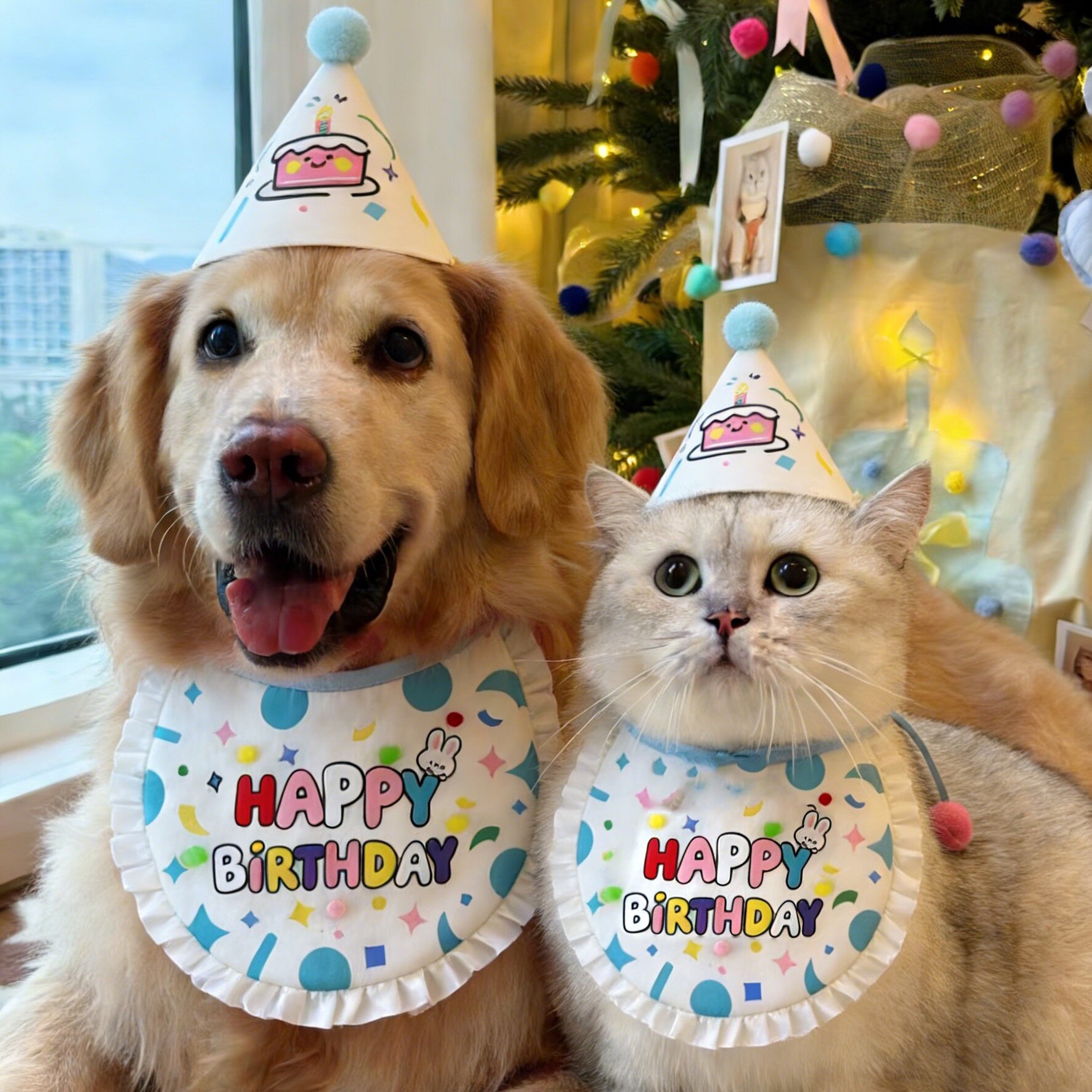 宠物猫咪生日装扮气质公主狗狗口围巾/口水巾