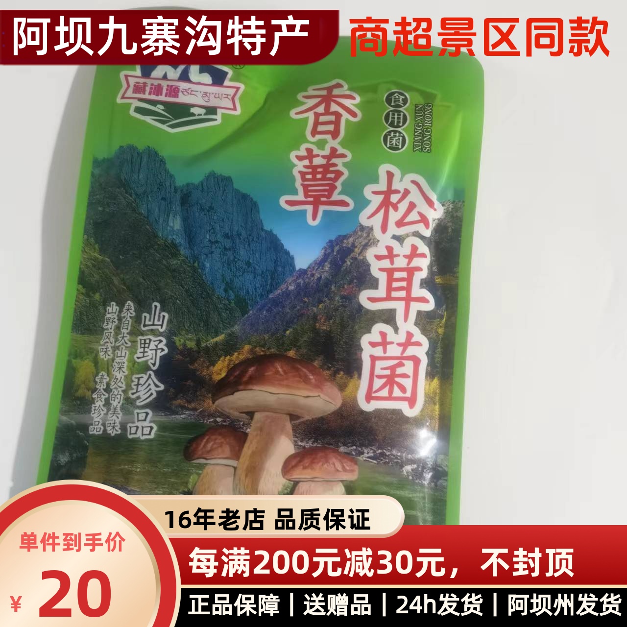 即食袋装四川藏沐源山珍松茸菌菇