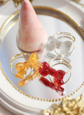 原创少女心蝴蝶节戒指