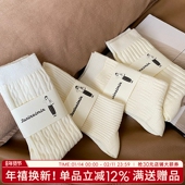 袜子女秋冬中筒袜女生新款 棉质吸汗堆堆袜女士保暖月子袜暖脚百搭