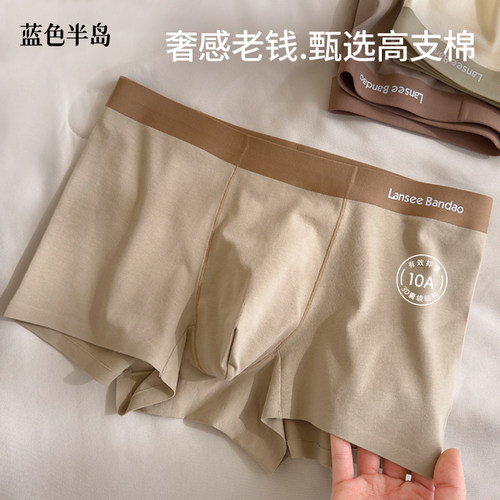 甄选高支棉10A抑菌男士纯棉内裤