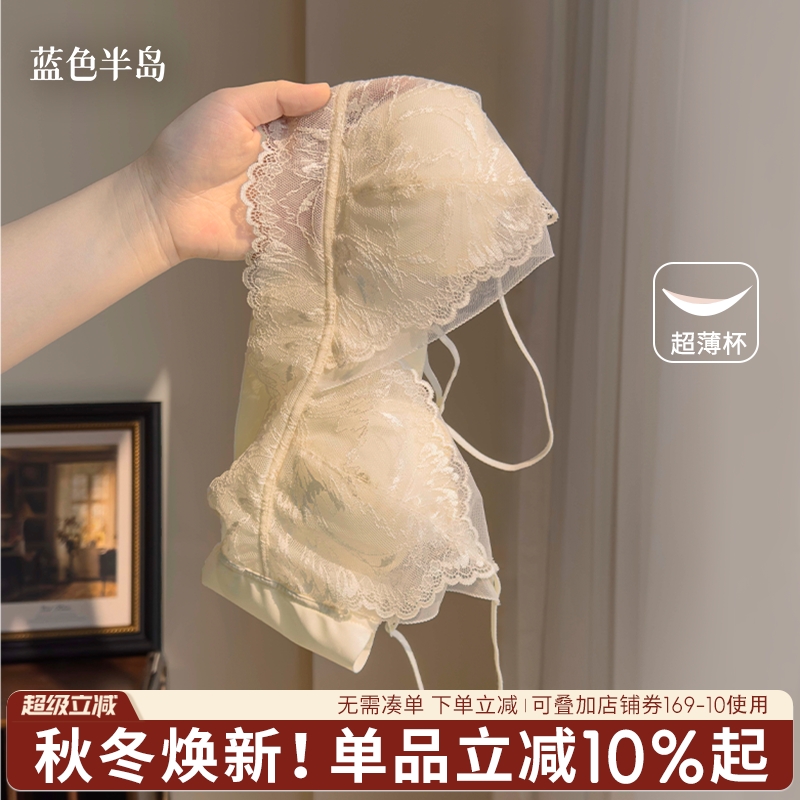 暗夜蕾丝轻柔猫爪杯女士内衣性感