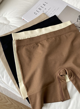 人手B入打底裤！大弹力不卷边夏季安全裤一体棉裆防走光打底内裤