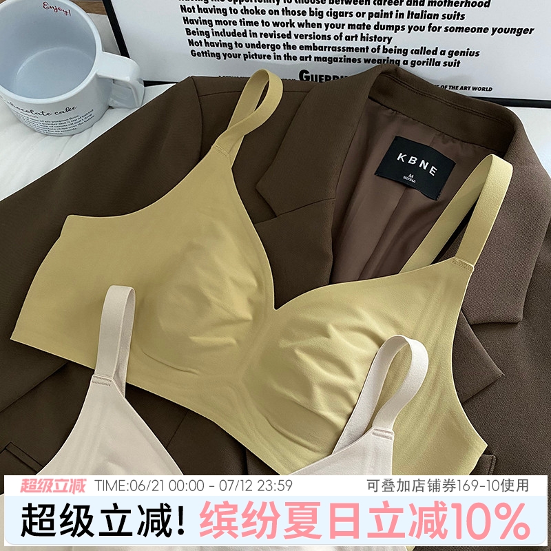 内衣女小胸聚拢无痕文胸性感禁欲系女士无钢圈大胸显小秋日枫叶女
