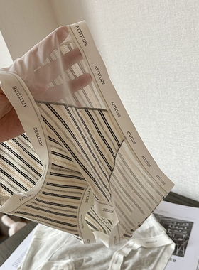 内裤女镂空条纹性感纯欲女士三角裤中腰包臀女生抗菌纯棉裆短裤女