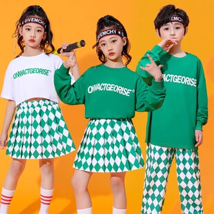 儿童啦啦队演出服中小学生运动会开幕式表演服秋季长袖幼儿园班服