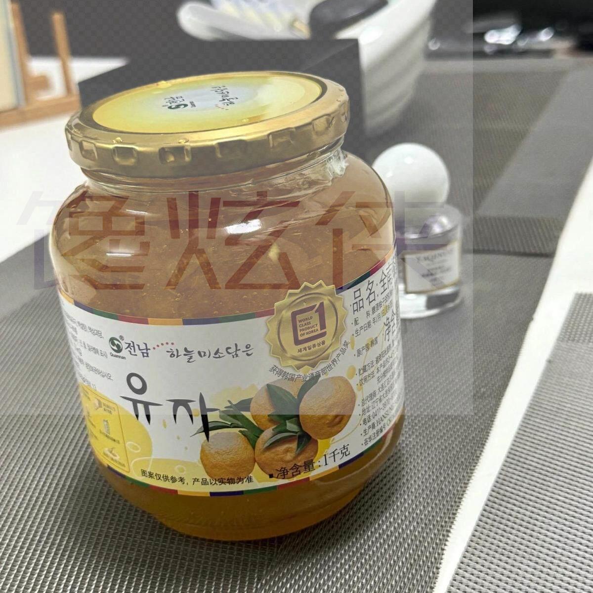 韩国进口全南(楠)蜂蜜柠檬柚子果茶百香果冲泡维生素C果酱冲饮品