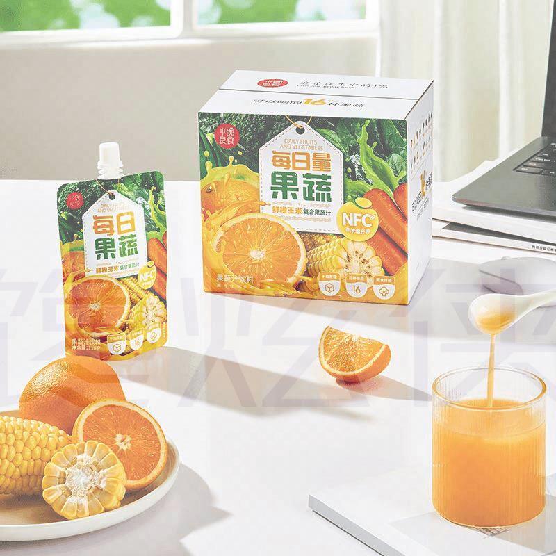 小碗良食每日果蔬 液体沙拉 NFC鲜橙玉米果蔬汁 儿童营养果蔬饮料