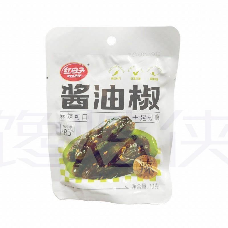 红日子酱油椒即食麻辣可口传统腌制70多种口味可选