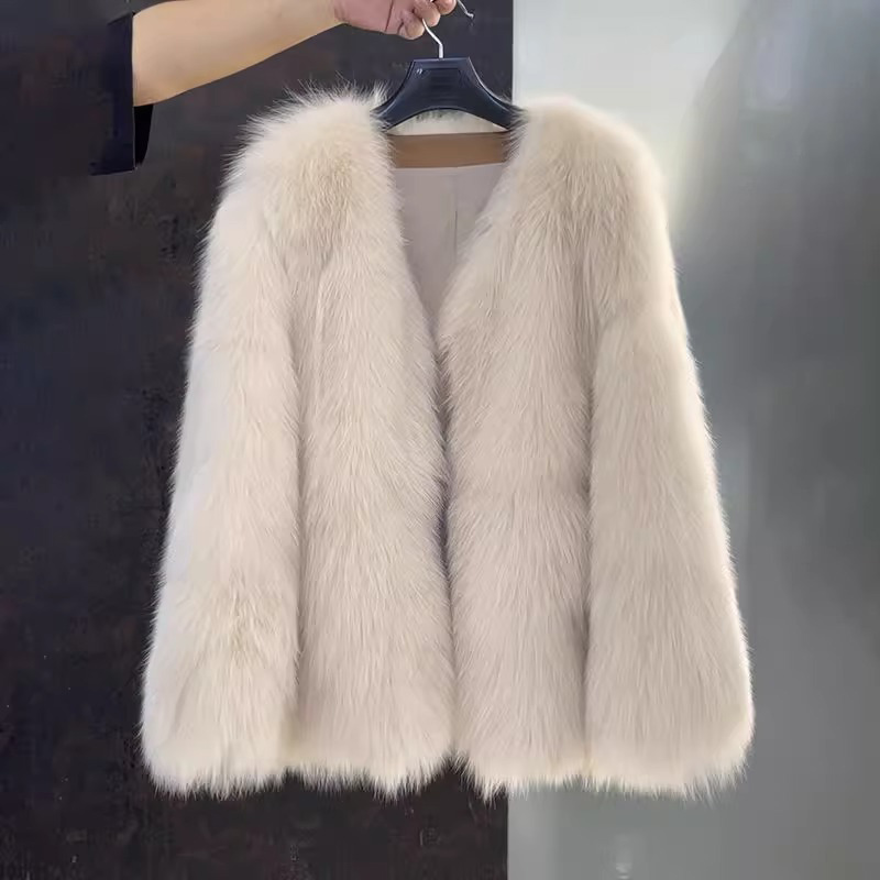 环保皮草外套女秋冬2025新款小香风名媛气质高级感小个子毛毛上衣