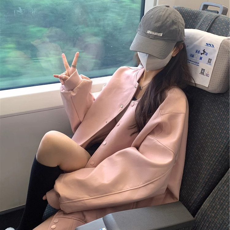 棒球服外套女春秋薄款2026年新款宽松大尺码小个子休闲夹克开衫上