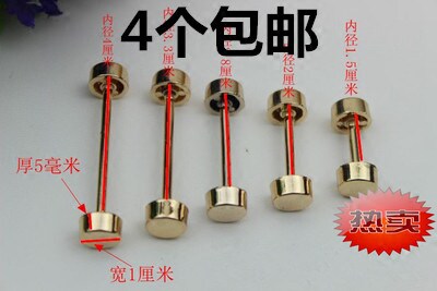 包扣子五金配件 小哑铃配件扣 包包五金配件哑铃杠铃金属扣 包扣