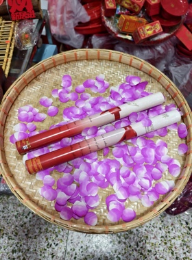 10条60cm花瓣礼炮粉色香槟红色婚庆结婚进宅开业迎老爷英歌