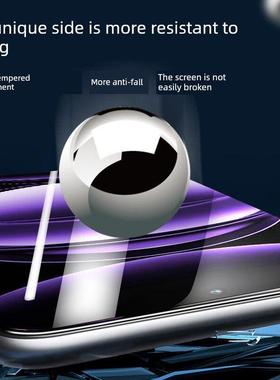 适用vivoX70/X70t钢化膜vivo x70手机膜V2133A/V2132A全屏防爆保护膜透明无边膜高清抗蓝光黑边全包防尘贴膜