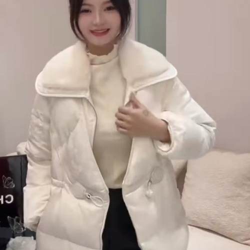 欧洲站2024冬新款狐狸毛羽绒服