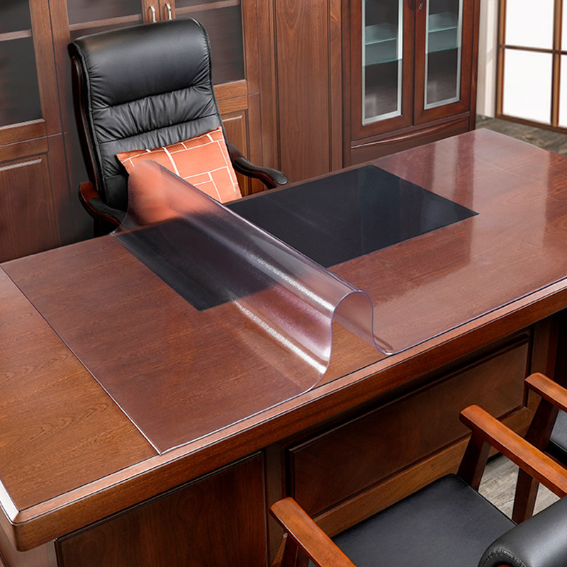 桌垫轻奢高级感办公室台面工位保护pvc软玻璃防水防尘防脏桌面垫