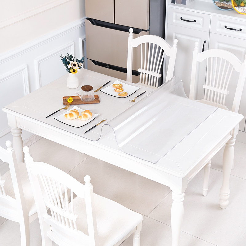 餐桌垫桌布防水防烫防油免洗软玻璃PVC塑料透明茶几垫子现代简约