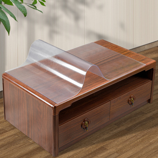 磨砂实木茶几桌布客厅家用防水防油防烫免洗长方形PVC软玻璃桌垫