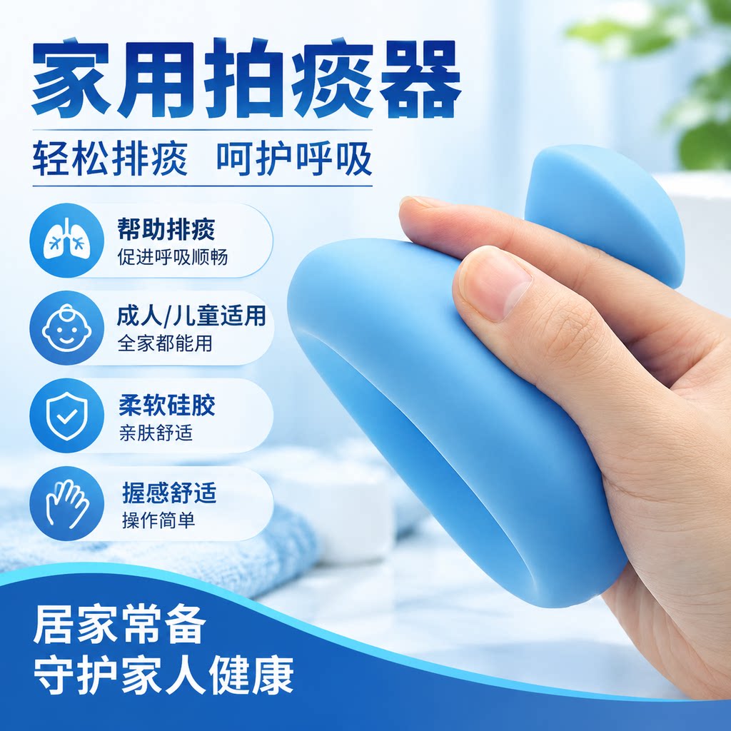 成人儿童通用软硅胶拍痰器