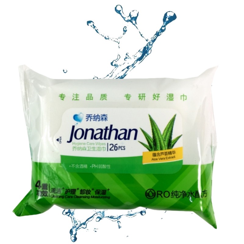 乔纳森芦荟卫生湿巾26抽装图片