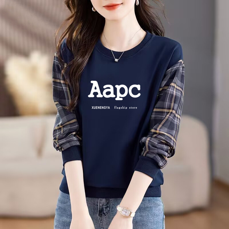 品牌外贸清仓出口纯棉宽松长袖减龄卫衣女休闲外穿气质打底衫上衣,女装/女士精品,大码内搭,淘宝优惠券,粉丝福利购,淘宝优惠卷