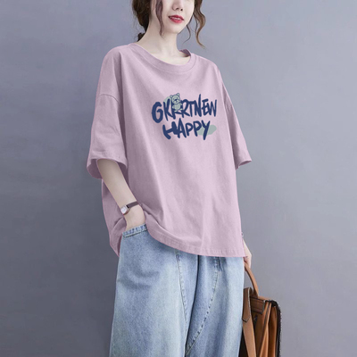 100%纯棉高品质短袖t恤女