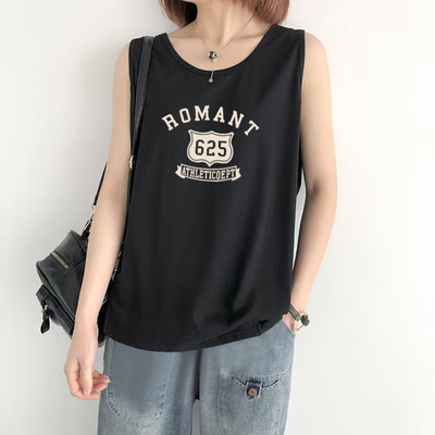 100%纯棉休闲吊带背心女夏