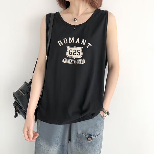 100%纯棉休闲吊带背心女夏
