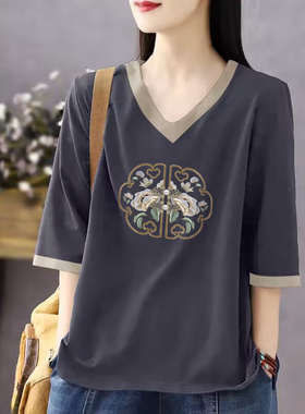 出口清仓捡漏100%纯棉短袖t恤女夏装2025新款宽松显瘦半袖上衣潮