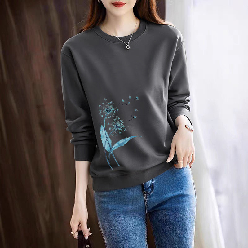 品牌出口清仓纯棉休闲气质卫衣女秋冬加绒宽松时尚长袖打底衫上衣,女装/女士精品,大码内搭,淘宝优惠券,粉丝福利购,淘宝优惠卷