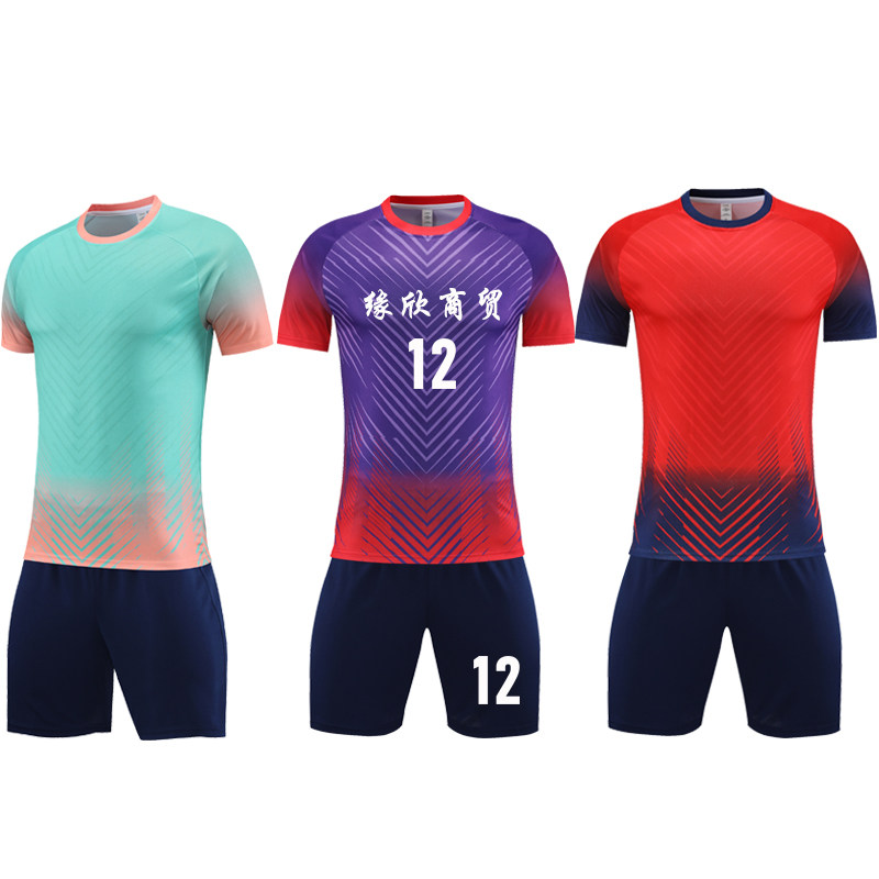 儿童足球服套装男女童定制夏季足球运动服装队服训练衣服足球球衣