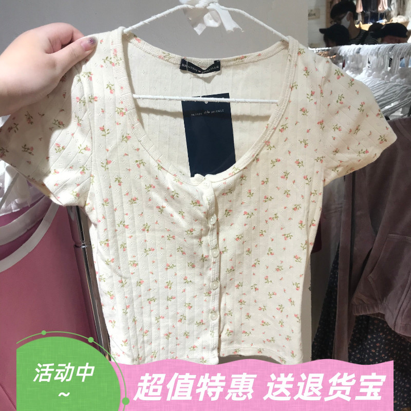 美式复古夏季性感短袖