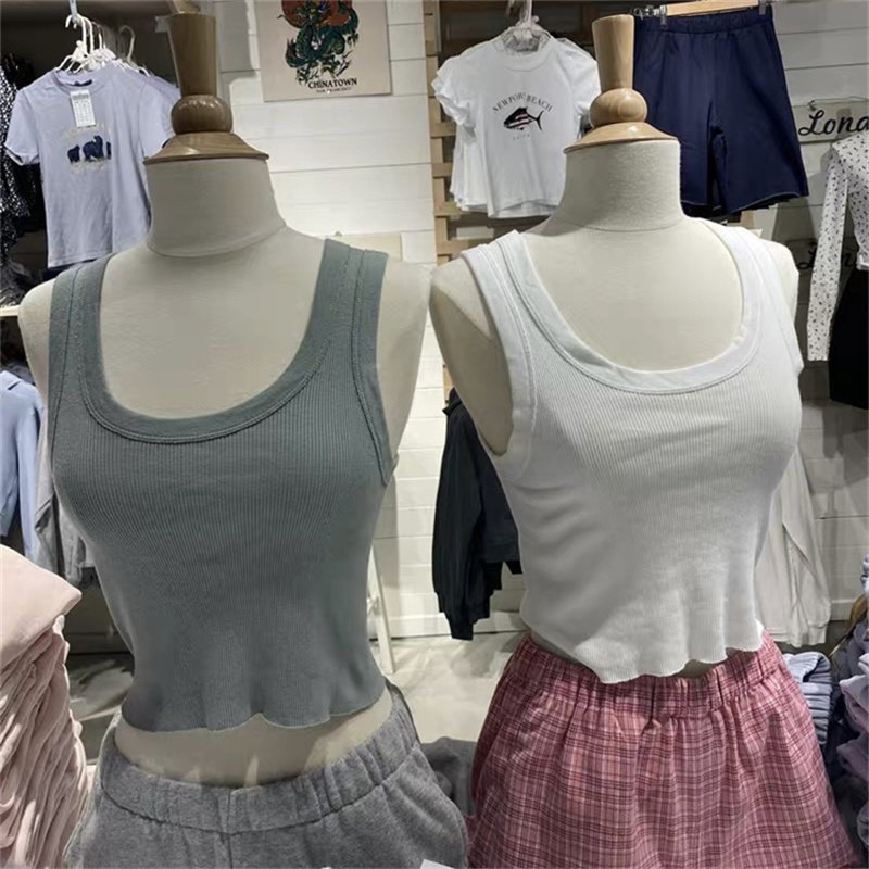 Brandy Girl官网新款CONNOR TANK纯棉多色U型领罗纹毛边背心bm,女装/女士精品,背心吊带,淘宝优惠券,粉丝福利购,淘宝优惠卷