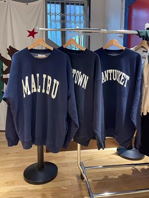 美式复古字母印花卫衣