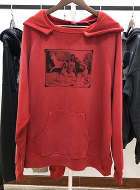 ERD忧郁的富二代 俄克拉荷马城女人像洗水做旧破坏连帽卫衣帽衫潮