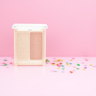 日本CEZANNE倩诗丽双色腮红高光膏修容提升气色