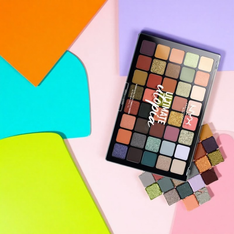 保税区正品NYX眼影四十色十六色多色眼部牛仔盘彩虹盘学生礼物