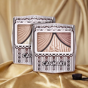 CANMAKE/井田日本蝴蝶结三色眼影渐变珠光闪粉便携12/13官方正品