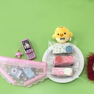 韩系小众俏皮蕾丝内裤造型爱心零钱包女小众设计师个性小包收纳